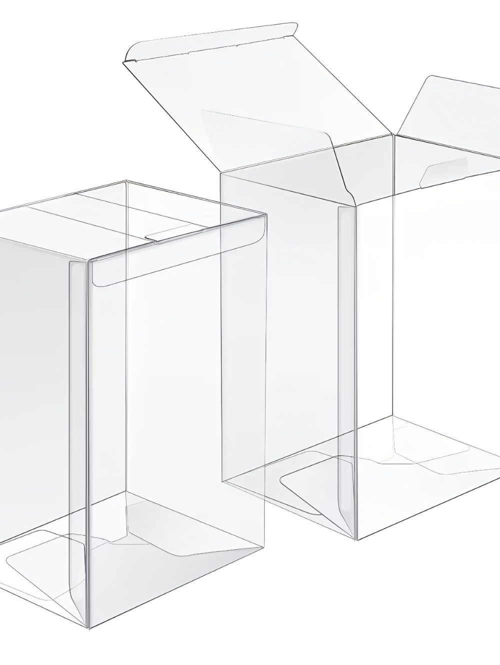 Clear Funko Display Box 4 Pack